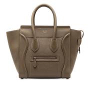 Pre-owned Leather handbags Celine Vintage , Brown , Dames