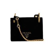 Pre-owned Velvet handbags Prada Vintage , Black , Dames