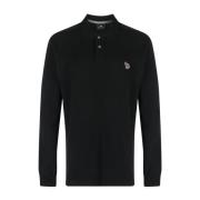 Logo-Patch Zebra Polo Shirt Paul Smith , Black , Heren