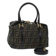 Pre-owned Canvas handbags Fendi Vintage , Brown , Dames