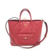 Pre-owned Leather prada-bags Prada Vintage , Red , Dames