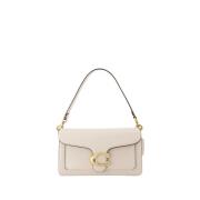 Tabby Hobo Tas - Crème Leer Coach , White , Dames