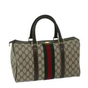 Pre-owned Canvas travel-bags Gucci Vintage , Beige , Dames