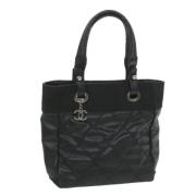 Pre-owned Canvas totes Chanel Vintage , Black , Dames