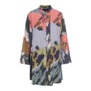 Haru Fsc Lang Shirt Shadow Collage Bitte Kai Rand , Multicolor , Dames