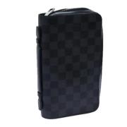 Pre-owned Canvas wallets Louis Vuitton Vintage , Black , Dames