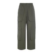 Bosgroene Cargo Broek Fukkura Poplin Bitte Kai Rand , Green , Dames