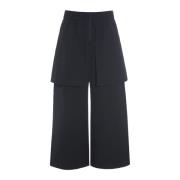 Zwarte Culotte Poplin Broek Bitte Kai Rand , Black , Dames