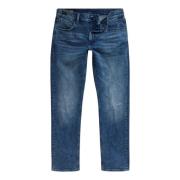 Straight Fit Stretch Denim Jeans G-star , Blue , Heren