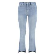 Mini Boot Jeans met Contraststiksels Frame , Blue , Dames