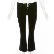 Pre-owned Cotton bottoms Yves Saint Laurent Vintage , Black , Dames