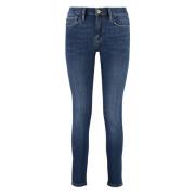 Skinny De Jeanne Jeans met Contraststiksels Frame , Blue , Dames