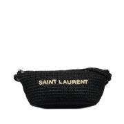 Pre-owned Canvas shoulder-bags Yves Saint Laurent Vintage , Black , Da...