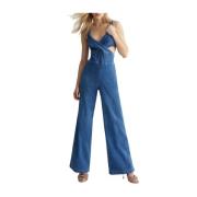 Blauwe Denim Prinsessenjurk Liu Jo , Blue , Dames