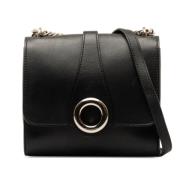 Pre-owned Leather shoulder-bags Burberry Vintage , Black , Dames