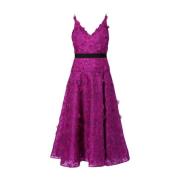 Geborduurde Organza Gown Erdem , Purple , Dames