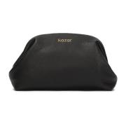 Zwarte clutch tas om in de hand te dragen Kazar , Black , Dames