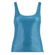 Tule top met strass Giuseppe Di Morabito , Blue , Dames