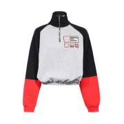 Katoenen sweatshirt met opstaande kraag Dsquared2 , Multicolor , Dames