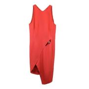 Pre-owned Polyester dresses Mugler Pre-owned , Orange , Dames