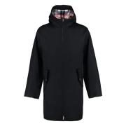 Waterdichte parka met capuchon en motiefvoering Thom Browne , Blue , H...