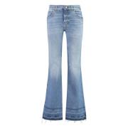 Flared jeans met zichtbare stiksels Chloé , Blue , Dames