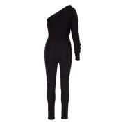 Stijlvolle Jumpsuit voor Een Chic Uiterlijk Saint Laurent , Black , Da...