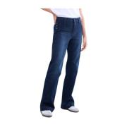 Flared Jeans Boom Stretch Denim Summum Woman , Blue , Dames