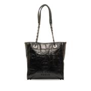 Pre-owned Leather chanel-bags Chanel Vintage , Black , Dames