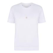 Katoenen Logo T-shirt Givenchy , White , Dames