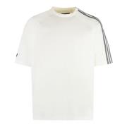 Gestreept Katoenen T-shirt Y-3 , White , Heren