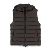 Gewatteerd vest met afneembare capuchon Moorer , Green , Heren