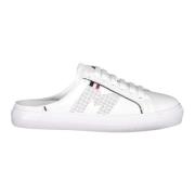 Leren instap sneakers Moncler , White , Dames