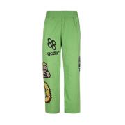 Sweatpants met bedrukt logo Gcds , Green , Heren