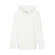 Katoenen hoodie met geribbelde boorden MM6 Maison Margiela , White , H...