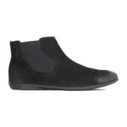 Nubuck Chelsea Laarzen Platte Zool Kazar , Black , Heren