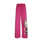 Katoenen trainingsbroek met zijzakken Gcds , Pink , Dames