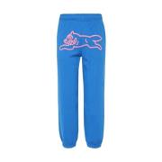 Logo detail katoenen track-pants Icecream , Blue , Heren