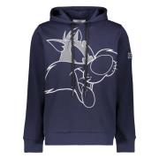 Geborduurde Hoodie Iceberg , Blue , Heren