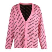 Gebreide Cardigan Balenciaga , Pink , Dames