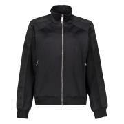 Hoodie met volledige rits en logo John Richmond , Black , Dames