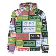 Logo regenjas met ritssluiting Kenzo , Multicolor , Heren