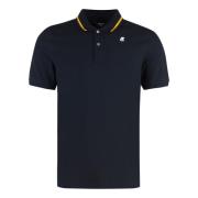 Poloshirt met Logopatch K-Way , Blue , Heren