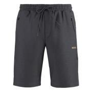 Flex Fabric Bermuda Shorts Hugo Boss , Gray , Heren