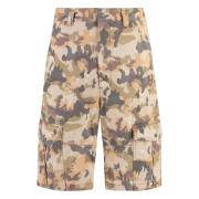 Camouflage Cargo Shorts Isabel Marant , Multicolor , Heren