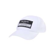 Verstelbare Katoenen Baseballpet Balmain , White , Heren