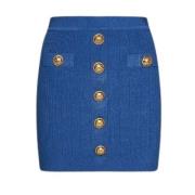 Elegante Rok voor Stijlvolle Outfits Balmain , Blue , Dames