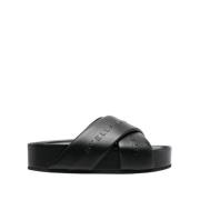 Moderne Slide Sandalen voor Vrouwen Stella McCartney , Black , Dames