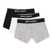 Katoenen Boxershorts met Logo Print Palm Angels , Multicolor , Heren