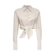 Casual Katoenen Overhemd voor Mannen Balmain , White , Dames